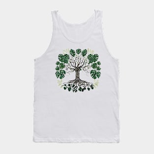 Monstera Leaf Tree of Life Tank Top